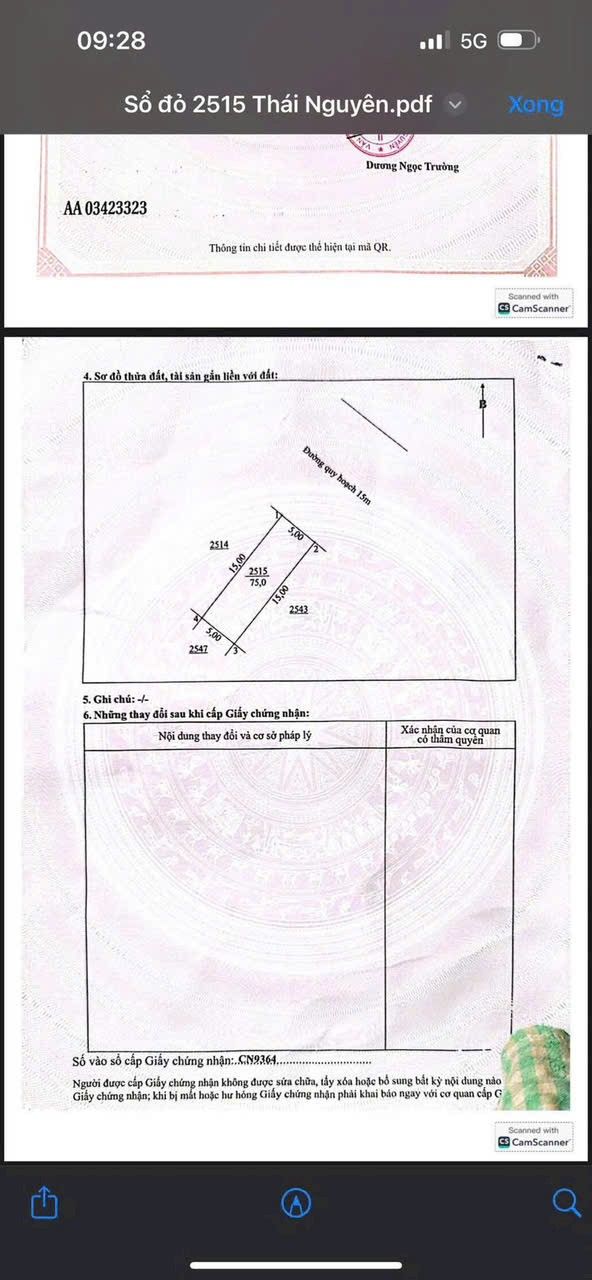 Đất nền Yên Bình Xanh Phổ Yên 75m² giá chỉ 2 tỷ - Cơ hội đầu tư hấp dẫn!