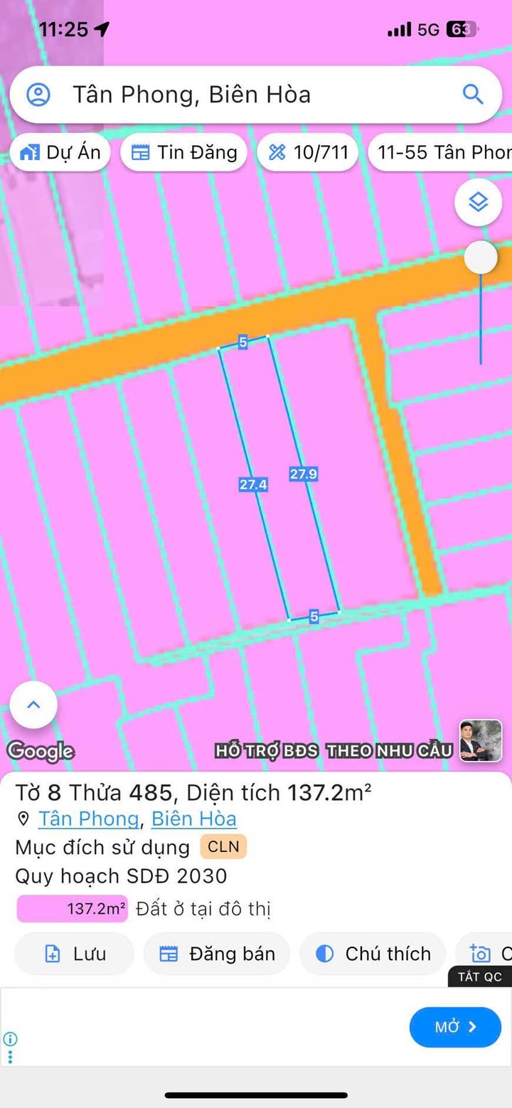 Đất thổ cư 140m² kp11A Đường 5m - Giá 3.4 tỷ, sổ riêng chính chủ!