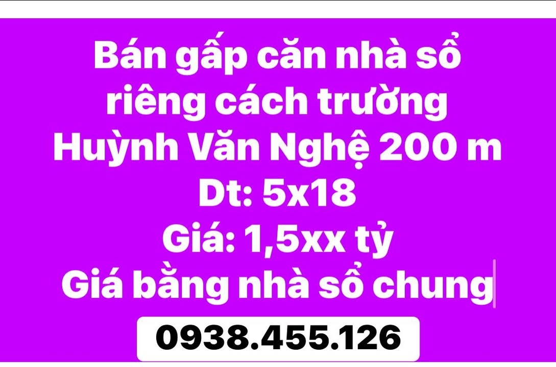 Nhà riêng 90m² tại Biên Hòa giá 1.5 tỷ - Sổ riêng, gần trường học!