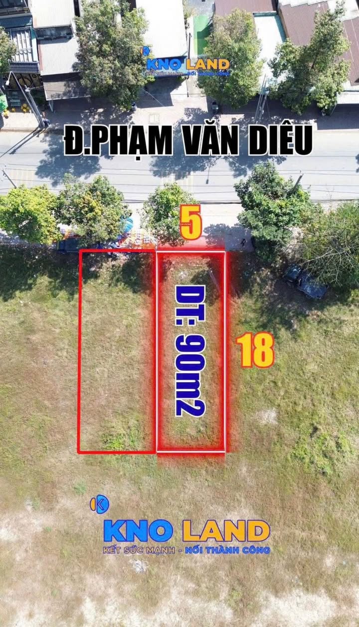 Đất nền mặt tiền Phạm Văn Diêu, Biên Hòa 90m² giá 5.2 tỷ - Vị trí kinh doanh đắc địa!