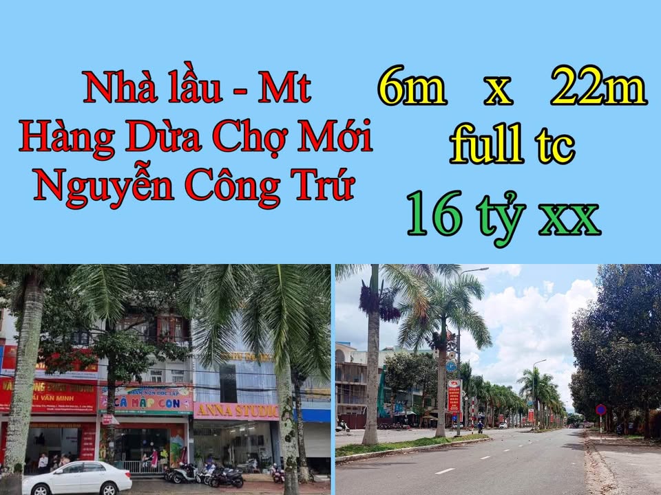 Nhà mặt tiền Nguyễn Công Trứ, Bảo Lộc, 132m², giá 16 tỷ - Đầu tư sinh lời ngay!