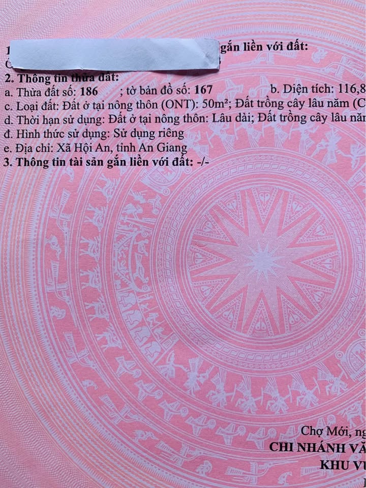 Đất nền An Thuận Hòa Bình 116.8m² giá chỉ 280 triệu - Cơ hội đầu tư hấp dẫn!