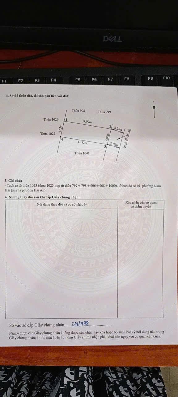 Lô đất Hàng Tổng, Hải Phòng 48m² giá chỉ 2 tỷ - Hướng Đông, sổ đỏ chính chủ!