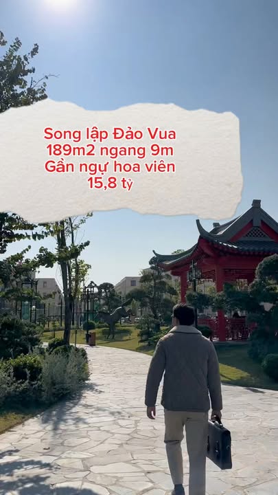 Biệt thự song lập Đảo Vua, Hải Phòng 184m² giá 15.8 tỷ - View hồ tuyệt đẹp!