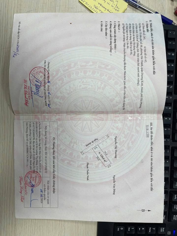 Đất nền Khu Hải Thành 3, Dương Kinh, Hải Phòng 120m² - Sổ đỏ chính chủ, giá tốt cho nhà đầu tư!