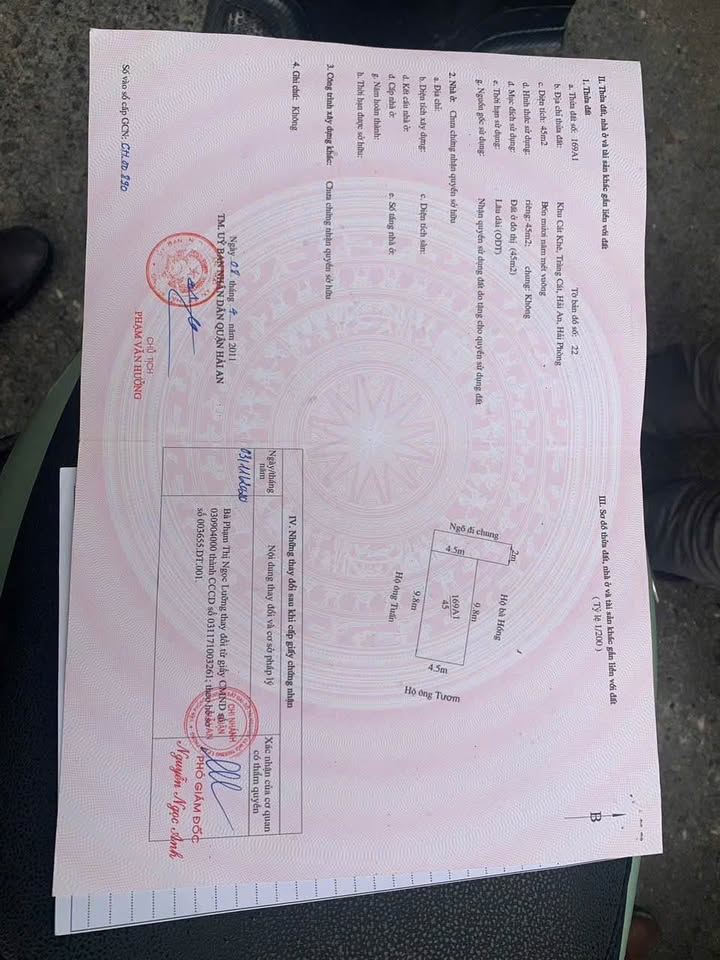 Đất nền Tràng Cát Hải Phòng 45m² chỉ 1.38 tỷ - Sổ hồng chính chủ, giá tốt!