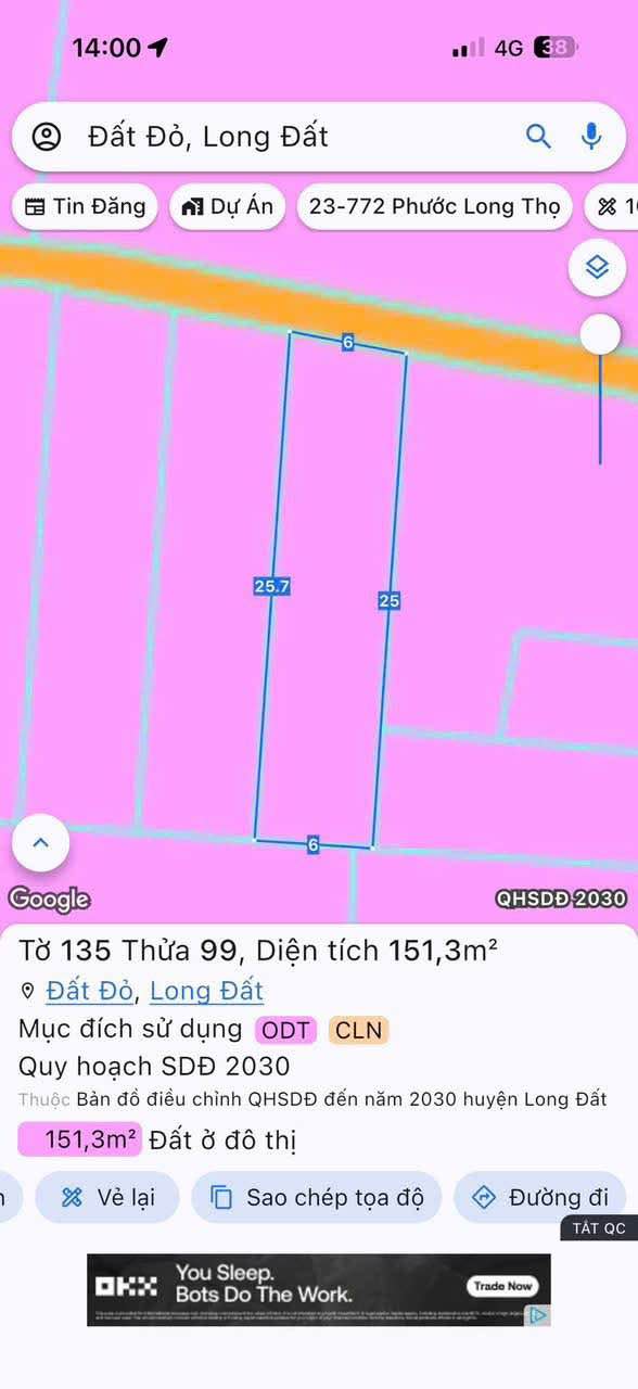 Đất nền 151m² tại Đất Đỏ, Bà Rịa - Vũng Tàu, giá chỉ 700 triệu - Cơ hội đầu tư tuyệt vời!