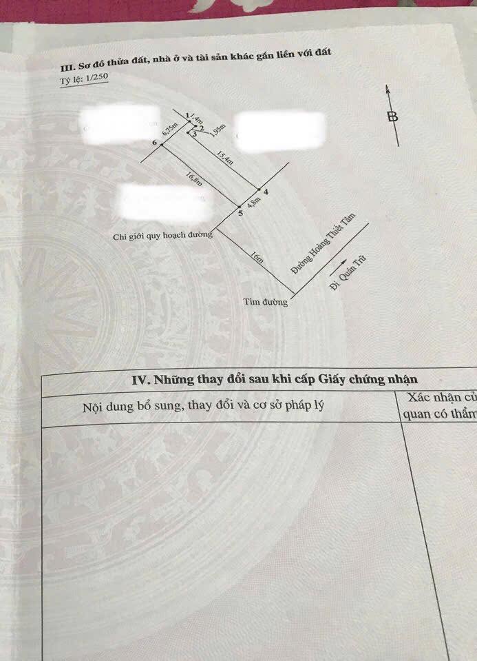 Nhà 1 tầng mặt đường Hoàng Thiết Tâm, Hải Phòng 84m² chỉ 4.8 tỷ - Chính chủ bán gấp!