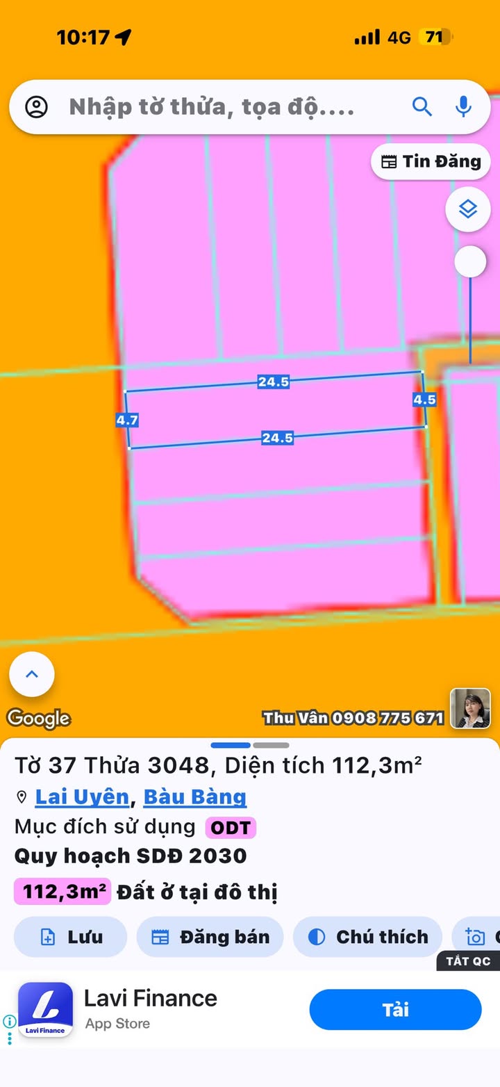 Đất nền Dự án Đức Phát Quốc lộ 13 112m² giá 1.199 tỷ - Sổ hồng chính chủ, vị trí đẹp!