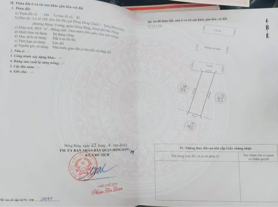 Đất phân lô Đống Chuối, Hải Phòng 90m² giá 4.5 tỷ - Đầu tư sinh lời ngay!