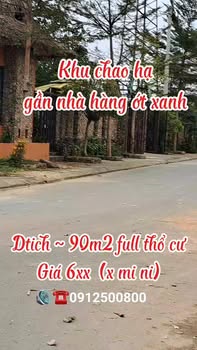 Đất nền khu Chao Hạ, Nghĩa Lợi, 90m² chỉ 600 triệu - Cơ hội đầu tư tuyệt vời!