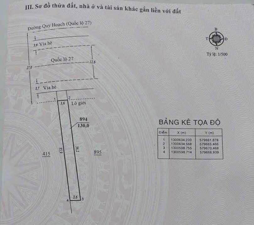 Nhà mặt tiền đường 27 tháng 4, Đơn Dương 130m² chỉ 3.6 tỷ - Cơ hội đầu tư tốt!