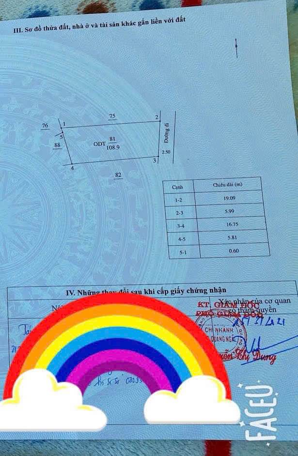 Đất nền Phường Chánh Lộ, Thành phố Quảng Ngãi 108m² giá 1.08 tỷ - Cơ hội đầu tư hấp dẫn!