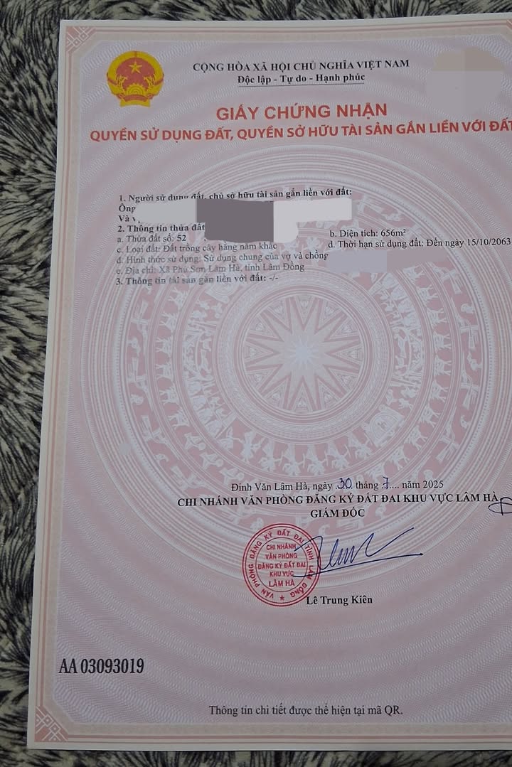 Lô đất 700m² tại Đạ Đờn, Lâm Hà - Chính chủ, sổ hồng đầy đủ!