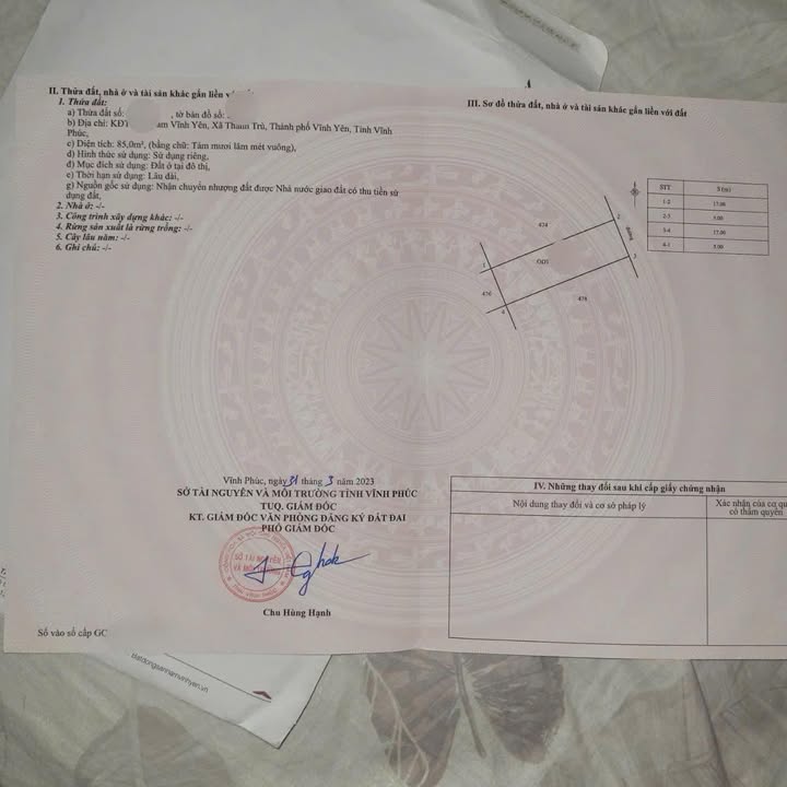 Đất nền khu đô thị Nam Vĩnh Yên 85m² giá chỉ 3 tỷ - Pháp lý rõ ràng!