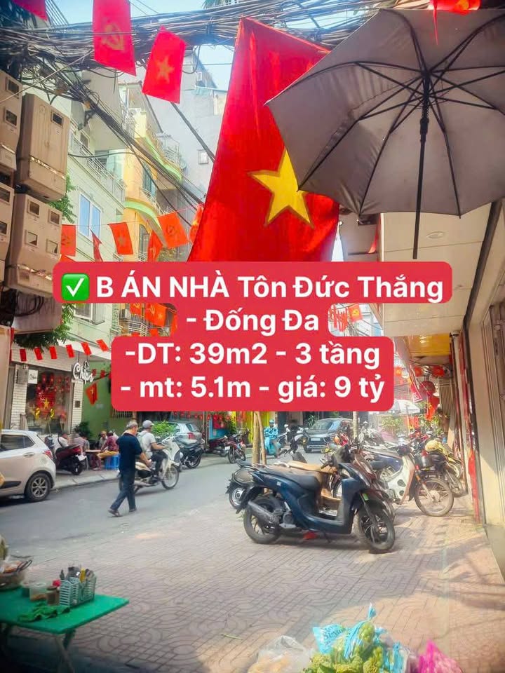 Nhà Tôn Đức Thắng - Đống Đa 39m² giá 9 tỷ - Ô tô đỗ cửa, gần nhiều tiện ích!