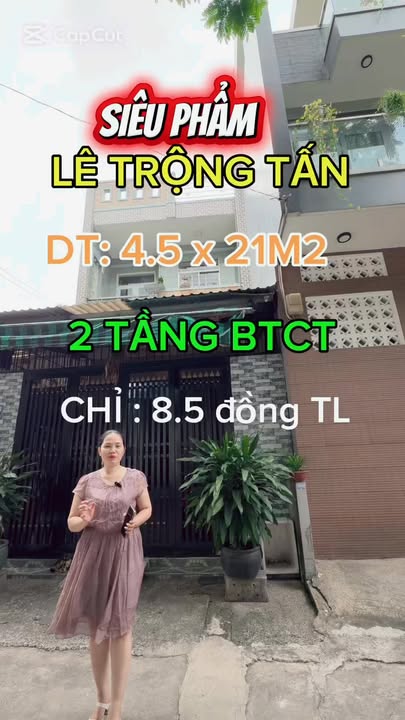 Nhà bán Đường Lê Trọng Tấn, Tân Phú 94m² giá 8.5 tỷ - Pháp lý rõ ràng, chính chủ