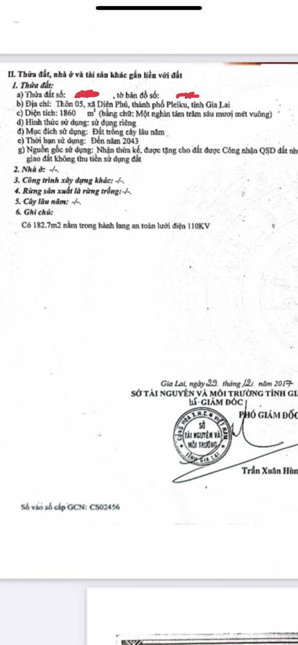 Đất Farm 7200m² tại Xã Diên Phú, Pleiku - Phù hợp làm kho bãi