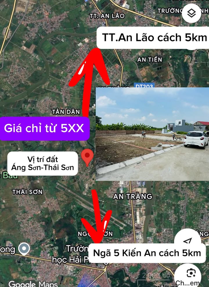 Đất nền Thái Sơn, An Lão, 61m² giá 600 triệu - Đầu tư sinh lời ngay!