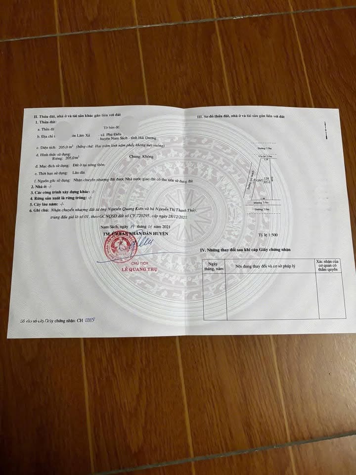 Lô đất 3 mặt đường Lâm Xá, Phú Điền 205m² giá 2 tỷ - Cơ hội đầu tư hiếm có!