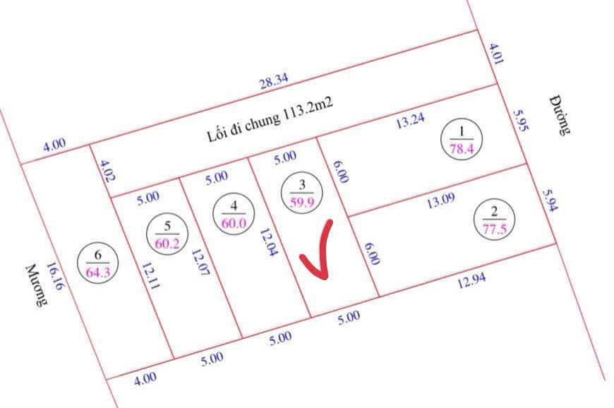 Đất nền Trung Liên, Nghi Liên 59.9m² giá 1.38 tỷ - Cơ hội đầu tư tuyệt vời!