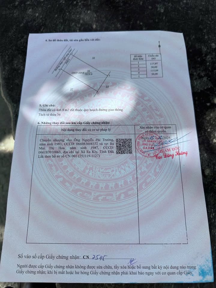 Đất thổ cư 5800m² tại Thị trấn Phước An chỉ 2.5 tỷ - Đầu tư sinh lời ngay!