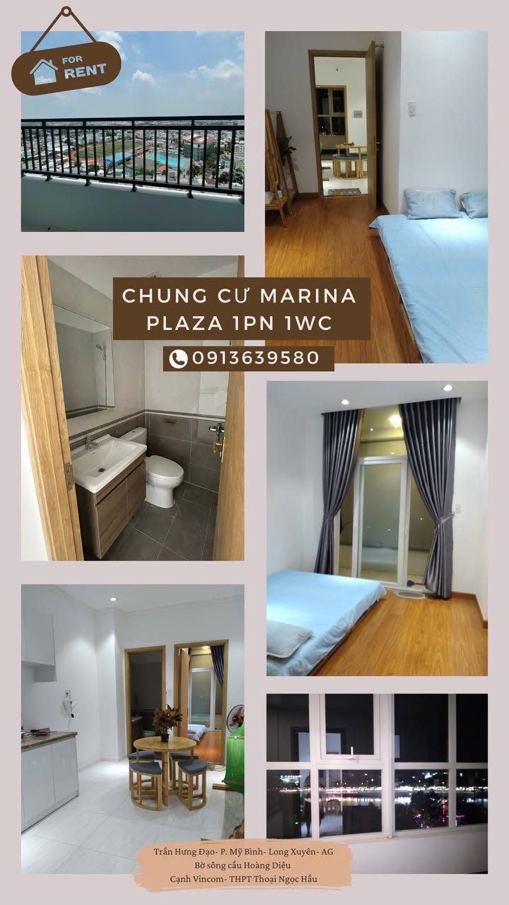 Cho thuê căn hộ Marina Mỹ Bình 1 PN - Nội thất đầy đủ, view đẹp