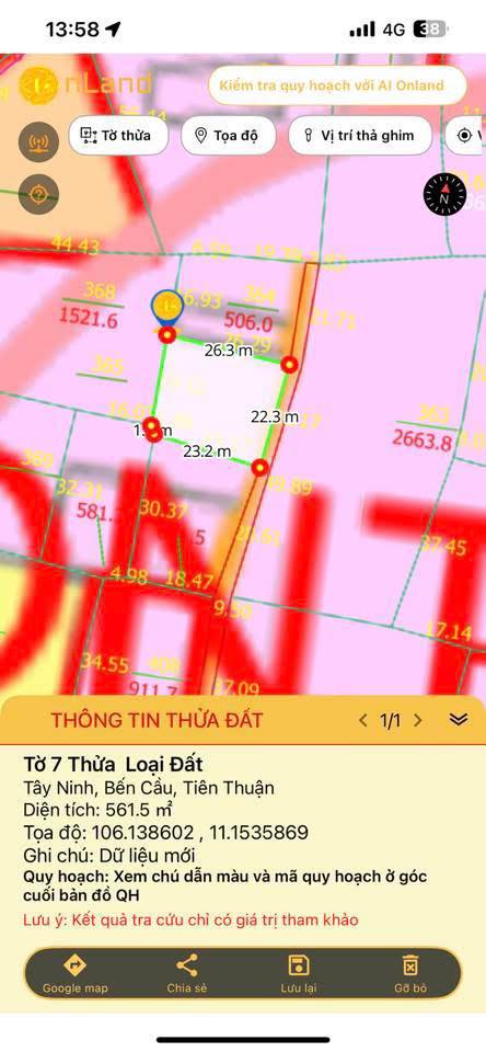 Đất nền Thị trấn Bến Cầu, Tây Ninh 250m² giá 300 triệu - Sổ hồng chính chủ, đầu tư sinh lời!