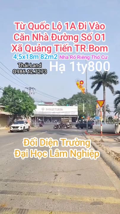 Nhà đẹp 82m² tại Xã Quảng Tiến, Trảng Bom chỉ 1.8 tỷ - Chính chủ bán gấp!