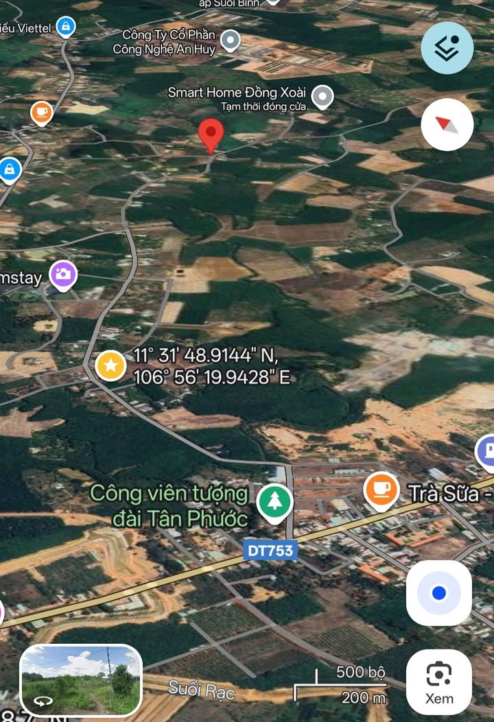 Đất nền đường thông Tân Phước 1800m² giá chỉ 400 triệu - Đầu tư sinh lời ngay!