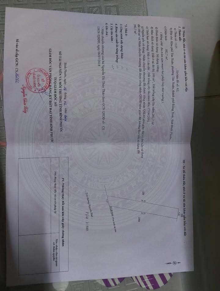 Đất mặt tiền đường Nguyễn Huệ, Đồng Xoài, 375m² giá chỉ 700 triệu - Cơ hội đầu tư tuyệt vời!