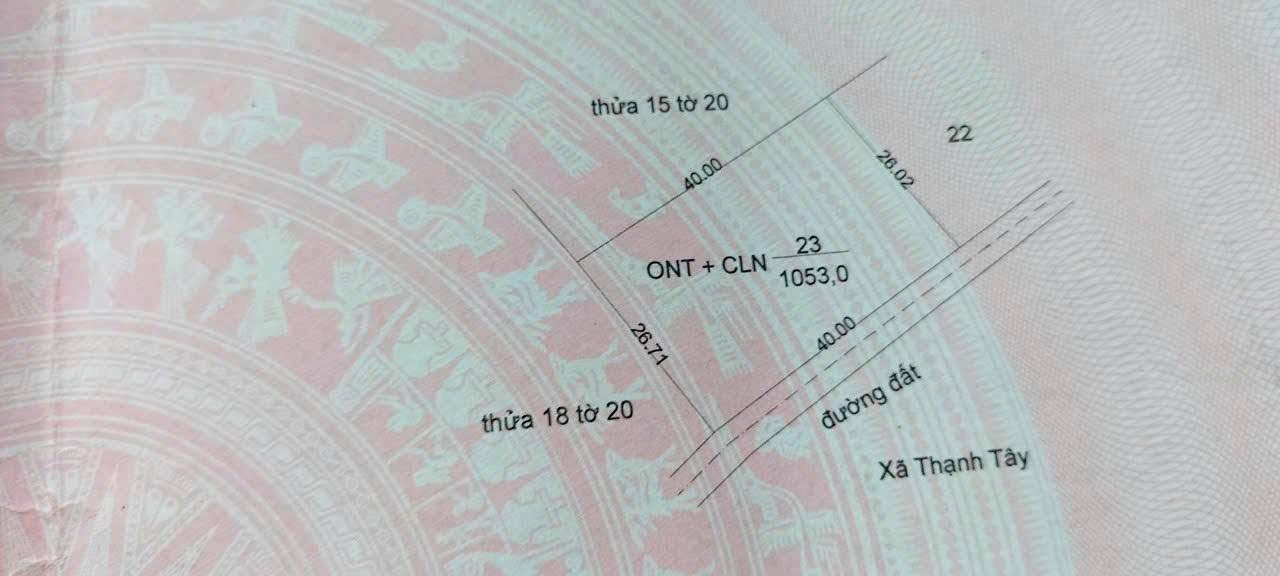 Đất nền xã Tân Bình, huyện Tân Biên 1080m² - Gần trường cấp 2, đường ô tô rộng rãi!