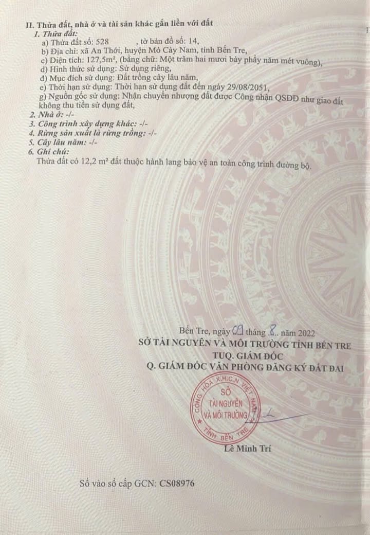 Đất nền mặt tiền tuyến tránh An Thới 127m² giá 650 triệu - Đầu tư sinh lời ngay!