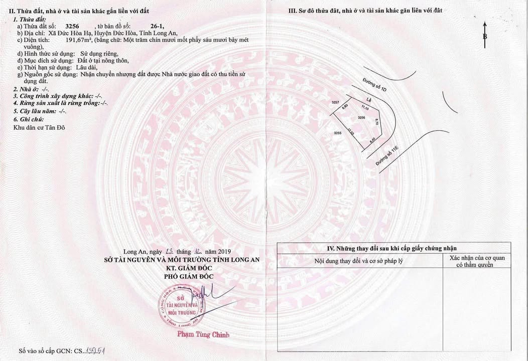 Đất Biệt thự Khu dân cư Tân Đô Long An 192m² giá 6.7 tỷ - Cơ hội đầu tư hấp dẫn!