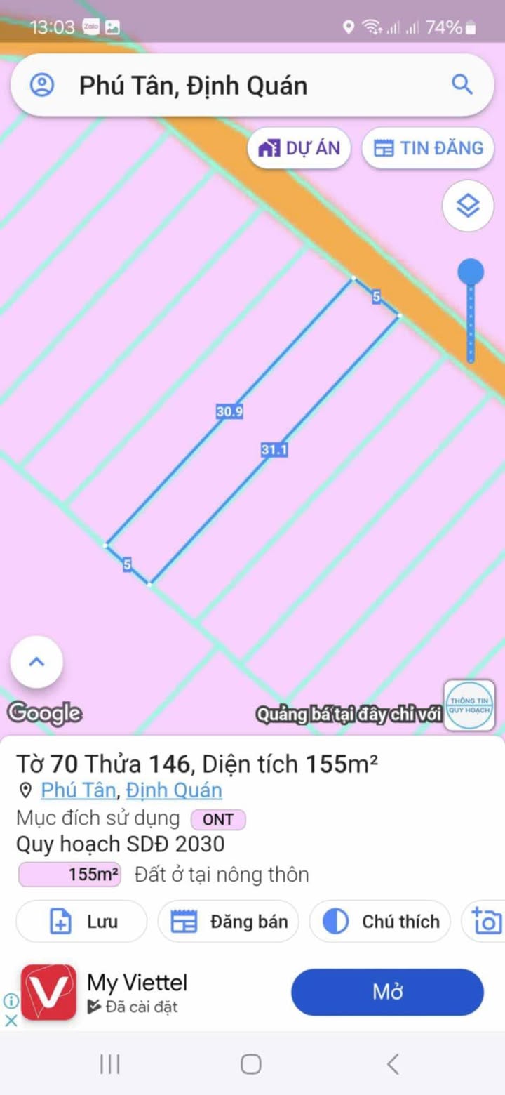 Đất nền Phú Vinh 155m² giá 680 triệu - Đường bê tông thuận tiện giao thông!