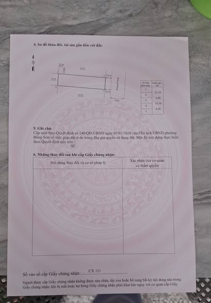 Đất nền Phường Bồng Sơn 141m² giá thỏa thuận - Sổ hồng chính chủ, đầu tư sinh lời!
