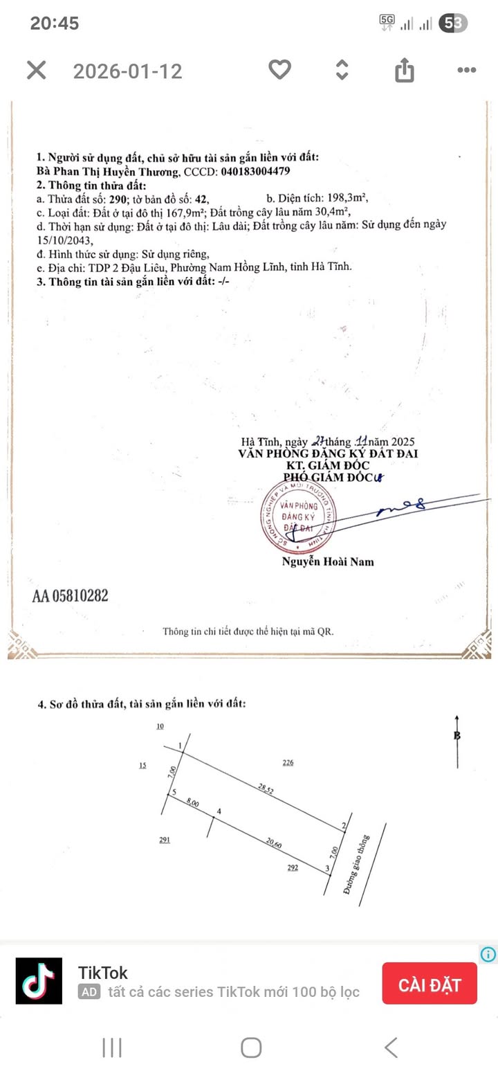 Đất nền Đậu Liêu, Hồng Lĩnh 196m² giá chỉ 1.3 tỷ - Cơ hội đầu tư tuyệt vời!