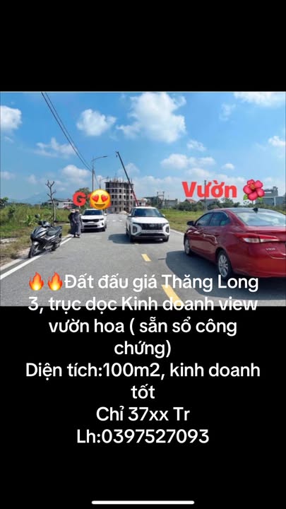 Đất đấu giá Thăng Long 3, TP Vinh 100m² giá 3.7 tỷ - Kinh doanh thuận lợi!