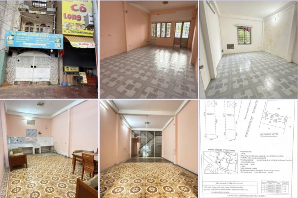 Nhà mặt tiền Nguyễn Trường Tộ, Vũng Tàu 74m² giá 13,3 tỷ - Vị trí trung tâm sầm uất!