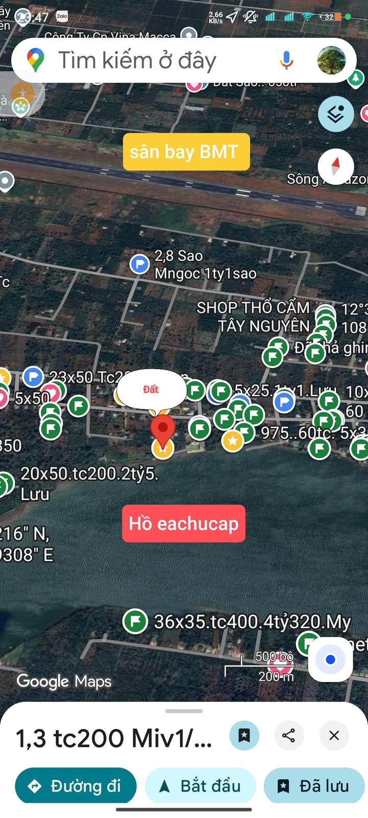 Đất mặt hồ Echucap Hòa Thắng 4680m² giá 8 tỷ - Cơ hội đầu tư hấp dẫn!