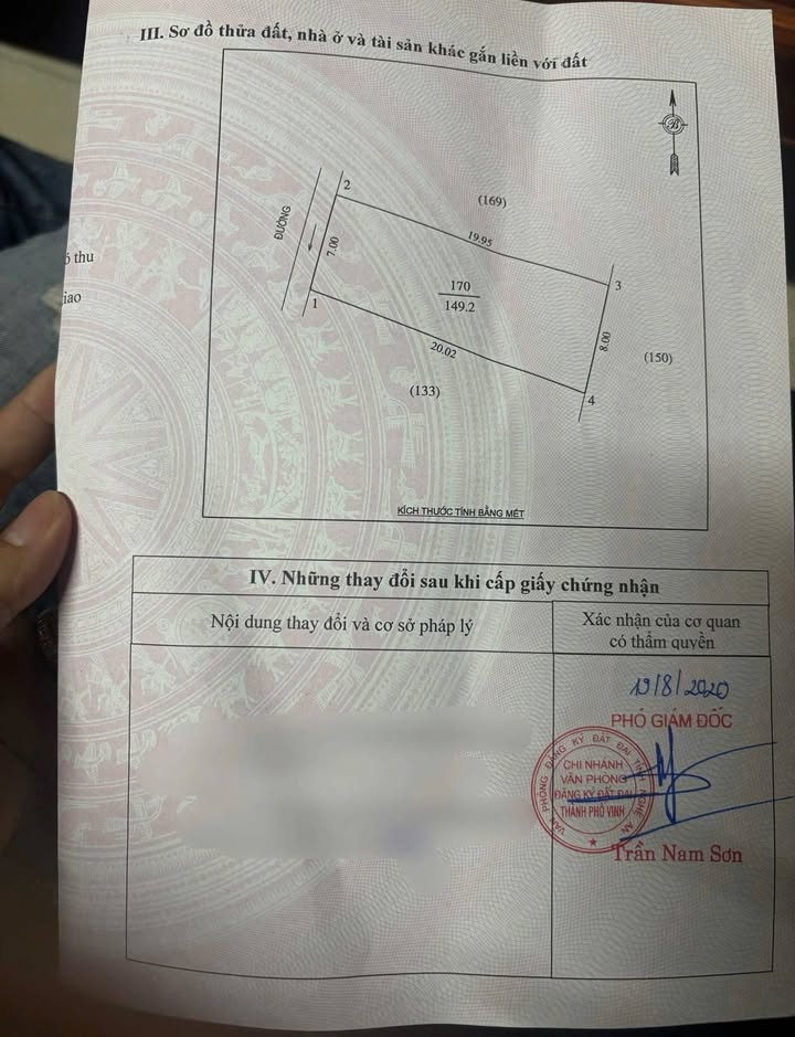 Đất nền Khối 2 Vinh Tân 149m² giá 4 tỷ - Vị trí đắc địa gần cầu Trắng!