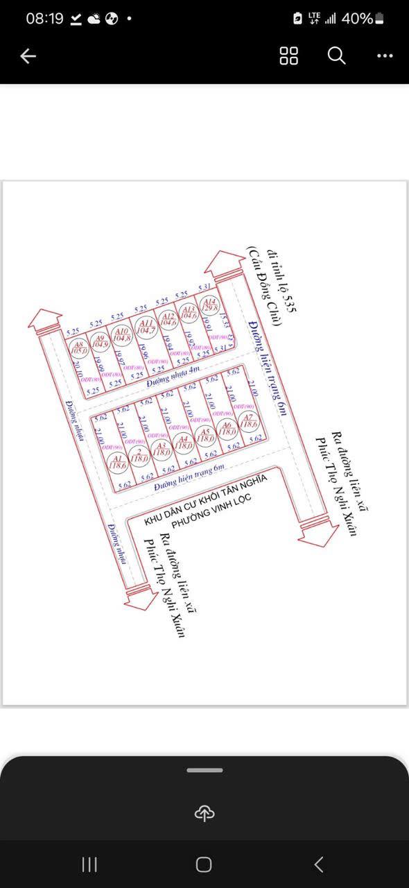 Lô đất A8 Vinh Lộc Mới 105m² giá chỉ 1.4 tỷ - Cơ hội đầu tư hiếm có!