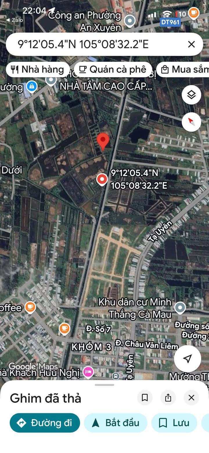 Đất mặt tiền kênh Thống Nhất, Phường 9, 3600m² giá chỉ 1.7 tỷ - Đầu tư sinh lời cao!
