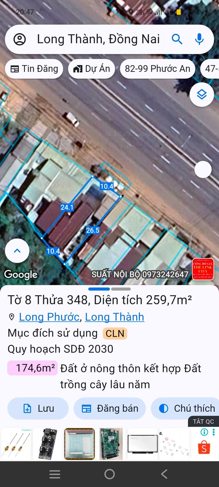 Đất nền mặt tiền Quốc lộ 51, Long Phước, Long Thành 360m² - Đầu tư sinh lời ngay!