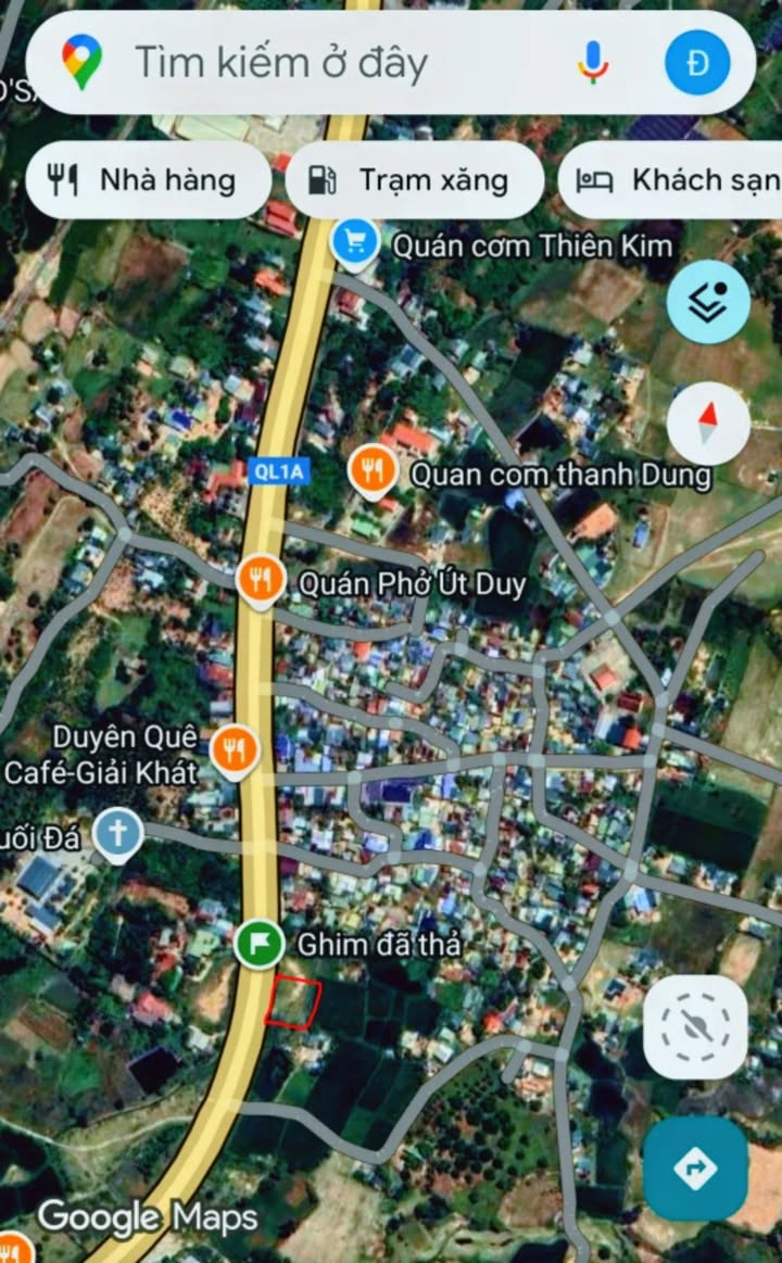 Đất thổ cư mặt tiền Quốc Lộ 1A Cam Lâm 369m² giá 2 tỷ - Cơ hội đầu tư tuyệt vời!