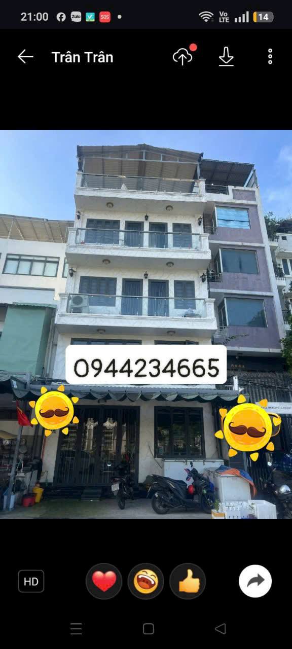 Bán nhà mặt tiền đường D5, quận Bình Thạnh 42m² giá 16.8 tỷ - Nhà mới xây, thuận tiện kinh doanh