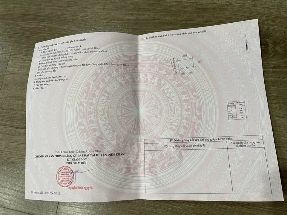 Đất thổ cư 82m² xã Suối Tiên, Diên Khánh chỉ 390 triệu - Đường ô tô tới nơi!