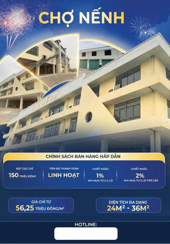 Ki-ốt cho thuê tại Chợ Nếnh, Bắc Ninh - Cơ hội đầu tư không thể bỏ lỡ!