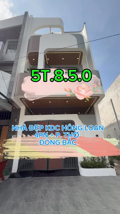 Nhà 3 Lầu KDC Hồng Loan, 85m² - Thiết kế hiện đại, sân thượng đẹp!