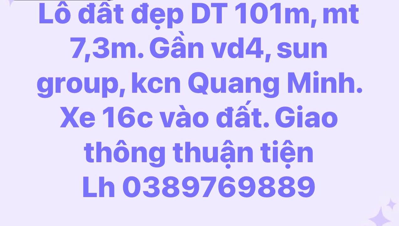 Bán gấp FrontHouse tại Xã Tráng Việt, Huyện Mê Linh 108m² chỉ 3.24 tỷ - Mặt tiền 7.4m rộng đẹp!